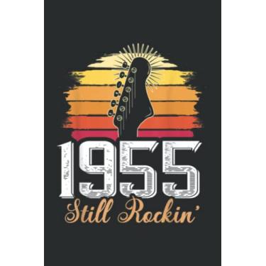 Imagem de Vintage Retro Still Rockin 1955 65 Years 65Th Birthday Gift Graphic: FLOWER JOURNAL: 6" x 9", 110 Pages, Lined Writing Notebook, White Lined Paper, ... Memos, Meetings, ... Artists, and Students.