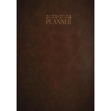 Imagem de Monthly Planner For Men, Titled: 2023-2024, Features Yearly Calendars, Monthly Calendars, Monthly To-Do Lists, Weekly Plans, Monthly Finances & ... Effect Cover, Very Nice, Masculine Style