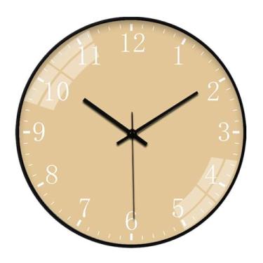 Imagem de Vários tipos de relógios de parede, relógio de parede moderno para sala de estar, relógio de quartzo escandinavo silencioso, sem necessidade de fazer furos e decoração de parede
