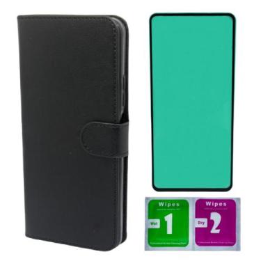 Imagem de Capinha Capa Carteira + Pelicula Ceramica Para Moto G75 - Mustangshop,