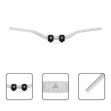 Imagem de Guidão Baixo Vyrus Fat Bar 28mm Trilha Motocross, Branco