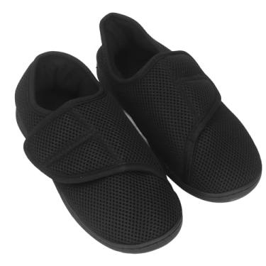 Imagem de Flipers Diabéticos para Mulheres Largura Ampla, Sapatos Diabéticos Chinelos Diabéticos Anti Deslizamento de Choque, Absorvendo Sapatos de Chinelos Inchados Ajustáveis ​​para