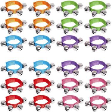 Imagem de Brinquedos Musicais Infantis - 24 Chocalhos de Pulso Augshy - Jingle B