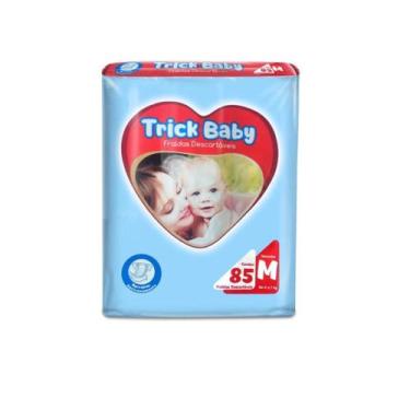 Imagem de Fralda Descartável Infantil Pacotão Trick Baby M 85 Un.
