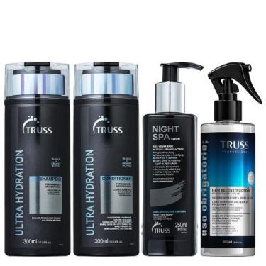 Imagem de Truss Ultra Hydration Kit Shampoo Condicionador Night Spa Serum e Uso 