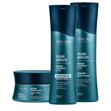 Imagem de Kit Amend Expertise Volume Absoluto Cabelos Encorpados Shampoo+ Condicionador+ Máscara