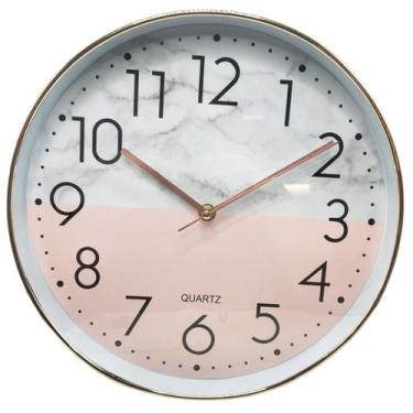 Imagem de Relógio Parede 30cm Moderno Ponteiro Elétrico Simples - Tesla Store, R