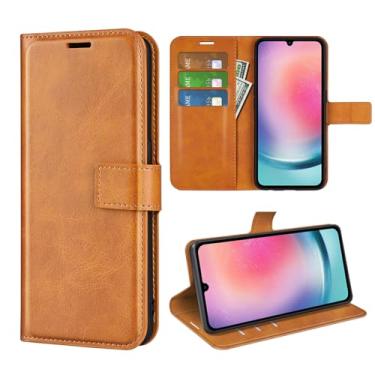 Imagem de Capa flip para Samsung A16 carteira de couro PU capa protetora magnética para celular Samsung Galaxy A16 5G A166 4G A165 Folio Book Cover com suporte (amarelo)