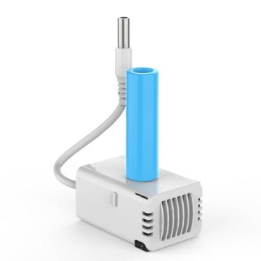 Imagem de Bomba de substituição para fonte de água Cat - Bomba silenciosa para fonte de água para gatos sem fio de aço inoxidável, fonte de água para gatos operada por bateria sem fio