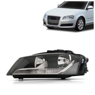Imagem de Farol Audi A3 2008 2009 2010 2011 2012 Elétrico Com Motor - TYC, Esque