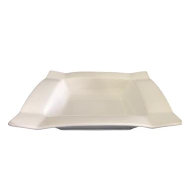 Imagem de Jogo c/ 4 Pratos Quadrados Porcelana Branca - Sobremesa/Sopa