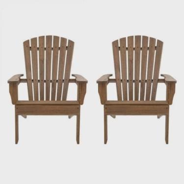 Imagem de Conjunto 2 Cadeiras Pavão Adirondack Madeira Eucalipto