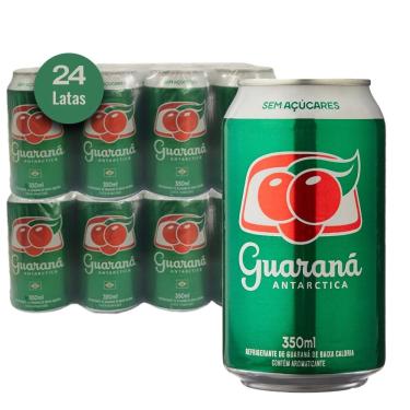 Imagem de Refrigerante Guaraná Antarctica Zero Lata 350Ml (24 Latas)