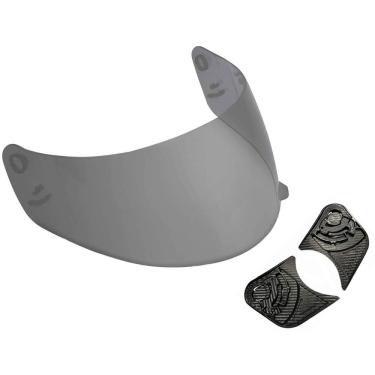 Imagem de Kit Reparo Fixação + Viseira Fumê Capacete Ebf Eox New Spark