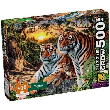Imagem de Puzzle 500 Peças Mini Tigres - Grow