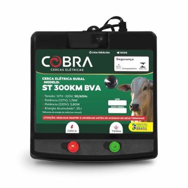 Imagem de Aparelho de Choque Eletrificador De Cerca Elétrica Rural St 300km Bva COBRA (PRETO)