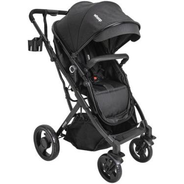 Imagem de Carrinho de Bebê Passeio e Moises Whoop Kiddo Vox II Preto