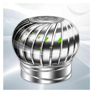 Imagem de WZYCLTT Capa giratória de chaminé, giratório de aço inoxidável, capa de chaminé anticorrente descendente com ventilação de tampa rotativa, tampa com base de garra, economia de energia, ventilador de