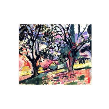 Imagem de Hneri Matisese Famosa Impressão em Tela - Imagens para Sala de Estar - Pintura de Arte de Parede Moderna - Paisagem 4-Reprodução 20x25cm8x10in Sem Moldura