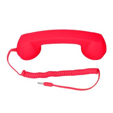 Imagem de Aparelho de telefone retrô, receptor de celular à prova de radiação, receptor portátil, som claro, telefone celular, aparelho clássico para celular (vermelho), Vermelho