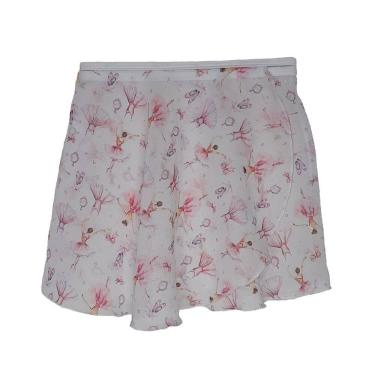 Imagem de Saia Ballet VYA Fit Transpassada Estampada Infantil
