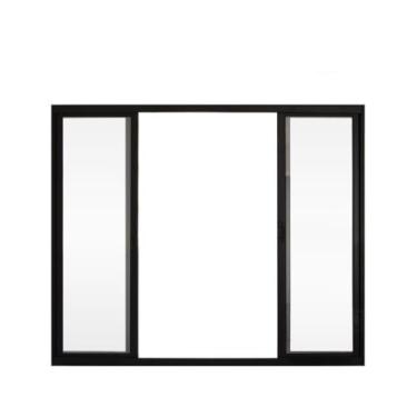 Imagem de Janela de Correr 4 Folhas S/ Grade Alumínio Preto 1.00 X 1.00 Linha Mo