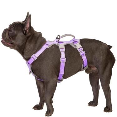 Imagem de Arnês para cães Huntboo Escape Proof Reflective Lavender Purple M