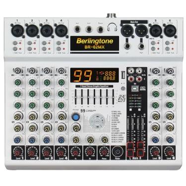 Imagem de Berlingtone - Mesa De Som Profissional De 6/8 Canais, Conexão Bluetooth, Interface De Sistema, Usb Mp3, Alimentação Fantasma De 48 V, Processador Dsp De 99 Bits, Entrada De Computador, Equalizador D