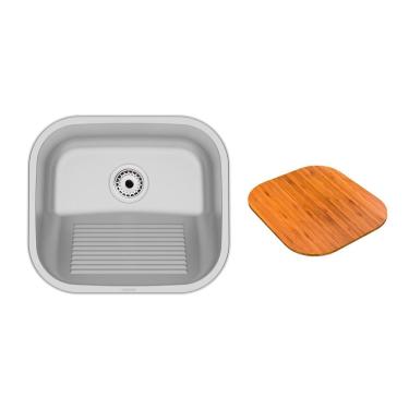 Imagem de Tanque Tramontina Hera Compact 19 40x35 94404117 Aço Inox Escovado