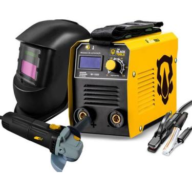 Imagem de Maquina Inversora Solda Digital + Mascara E Esmerilhadeira - The Black
