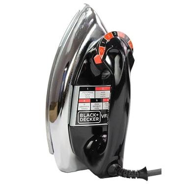 Imagem de BLACK+DECKER Ferro de Passar Roupa a Seco, Metálico Preto, Modelo VFA1110XM6, 220V