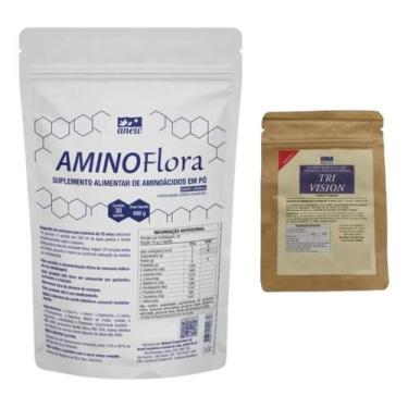 Imagem de AminoFlora Anew 450g + 01 Sachê Tri Vision Anew 15 cáps