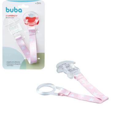 Imagem de Prendedor de Chupeta Estrela Rosa 20948 - Buba