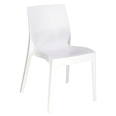 Imagem de Cadeira Tramontina Alice Polida Sem Braços Em Polipropileno Branco Tramontina