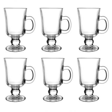 Imagem de 6 Xícaras Vidro Café Nespresso Dolce Gusto 220ml Caneca