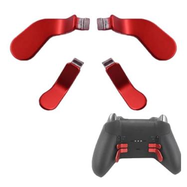 Imagem de Anglepingping 4 PCS Elite Controller Paddles for Xbox One Elite Controller Series 2 Model 1797/1698,Stainless Steel Replacement Parts for Xbox Elite Controller Series 2 Core(Red)
