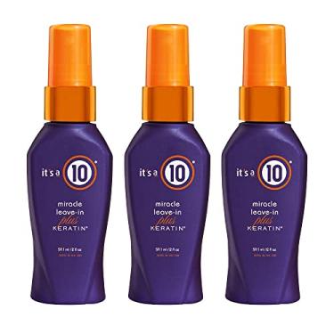 Imagem de It's a 10 Haircare Its 10+ Keratin Mir Le Size 2Z Miracle Leave-In Plus Keratin, 2 Fl. Oz (Pacote Com 3)