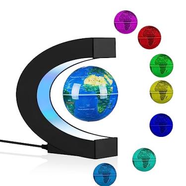 Imagem de DIDWI Globo De Levitação Multicolorido Giratório Flutuante Com Luz Led Magnética Mapa-Múndi Globos Luzes Noturnas Decoração Mesa Lâmpada Presentes Exclusivos