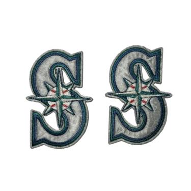 Imagem de aspidas Patches Para Passar A Ferro Com Letras De Times Beisebol - Pacote 2 Roupas E Acessórios, Camisas, Jaquetas, Chapéus, Jeans, Sapatos, Bolsas Ideais, Duráveis Fáceis Aplicar (Seattle 5 Cm X 7,