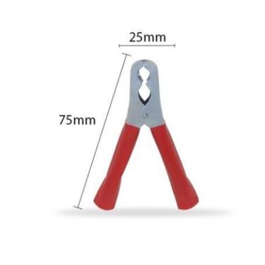 Imagem de Garra Bateria Com Espaguete 50A 10 unidades Vermelho - Ueda