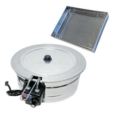 Imagem de Fritadeira Industrial Kit Tacho 10l Com Tampa E Escorredor - Casinha I