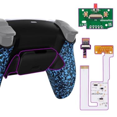 Imagem de eXtremeRate Kit De Remapeamento Programável Textured Blue Back Paddles Rise V3 Para Controle Ps5 Bdm-030 040 050, Placa Atualização, Botões Concha Redesenhados - Não