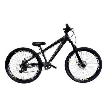 Imagem de Bicicleta 26 Gta Rebel Freeride Cor Preto Single 7v Rodas Vmaxx Freio A Disco Pneu Flame