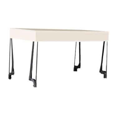 Imagem de IEUDNS Toldo, toldo para carrinho de mão, guarda-, acessórios versáteis, removível para carrinho dobrável, guarda- para carrinhos de acampamento de 8, Branco