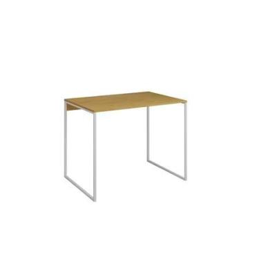 Imagem de Mesa Escrivaninha Grécia 80x46cm Tampo de Madeira Base Ferro Modelo In