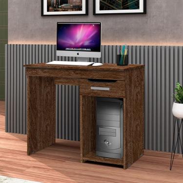 Imagem de Mesa Escrivaninha para Home Office Quenia com 1 Gaveta - Imbuia