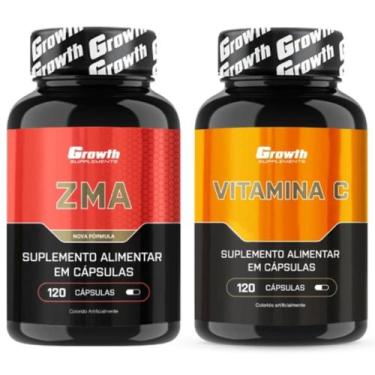 Imagem de Zma 120 Caps + Vitamina C 120 Caps Growth Supplements