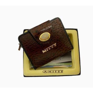 Imagem de Carteira Feminina Mitty Couro 100% Legitimo Tamanho Grande