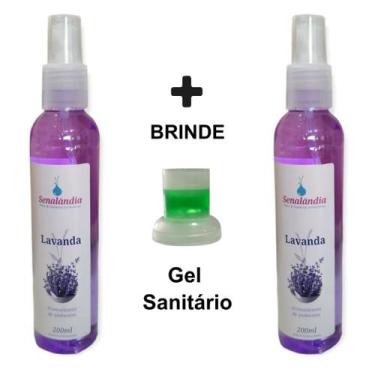 Imagem de 2 Aromatizante Ambiente Spray Borrifar 200ml Lavanda Sementes do Brasi