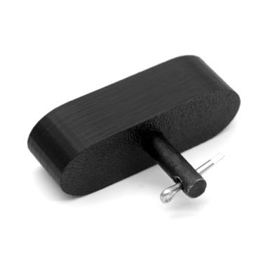 Imagem de Auxazalux Peça de reparo de móveis deslizante de passador deslizante de rolo oblongo com pino para a maioria das marcas e modelos de futon